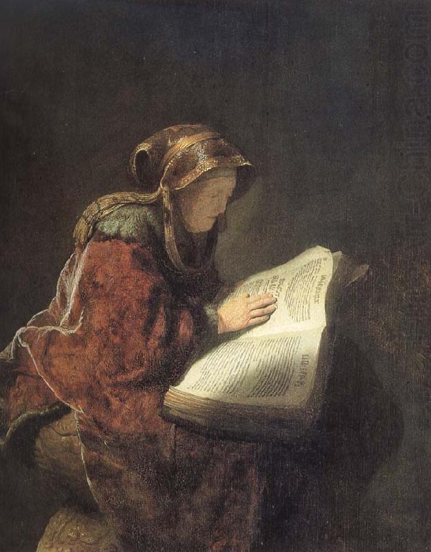 The Prophetess Anna, Rembrandt van rijn